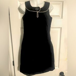 Vintage Carole Little black and white mini dress size 4